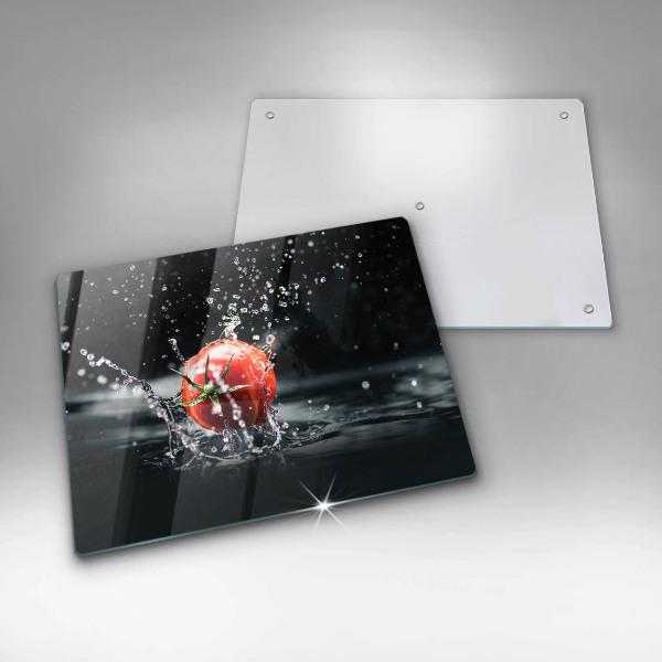 Üveg vágódeszka Paradicsom vízben