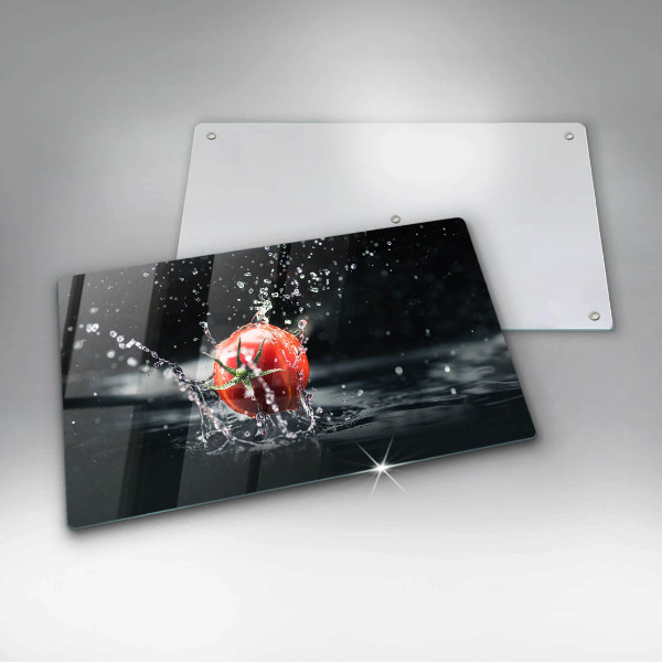 Üveg vágódeszka Paradicsom vízben