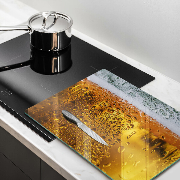 Üveg vágódeszka Nedves pohár sör