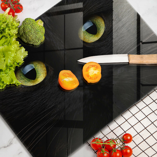 Üveg vágódeszka Állati macska szeme