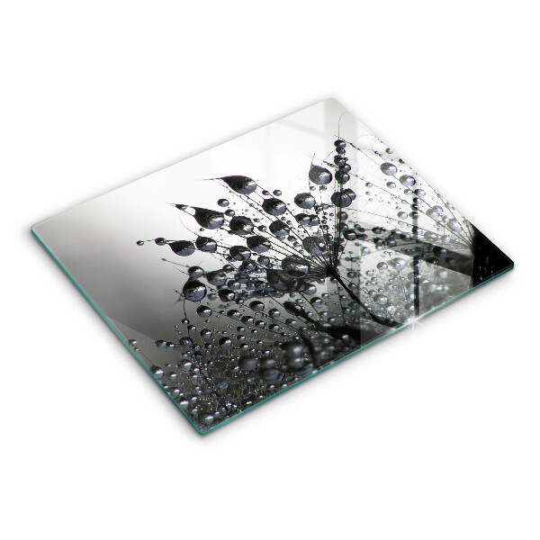 Üveg vágódeszka Pitypang és harmat