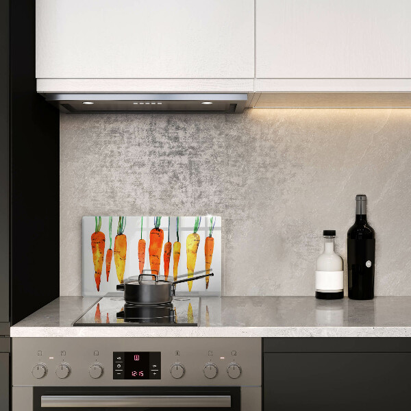 Üveg vágódeszka Sárgarépa illusztráció