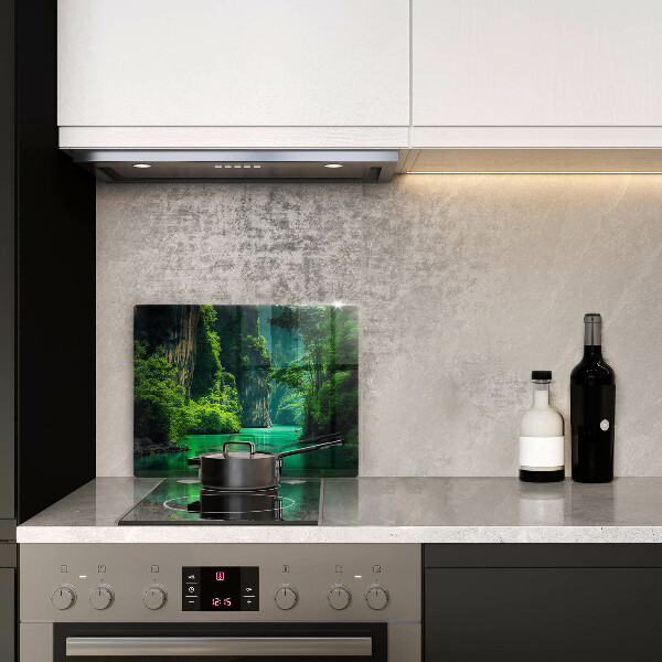 Üveg vágódeszka Lagúna táj