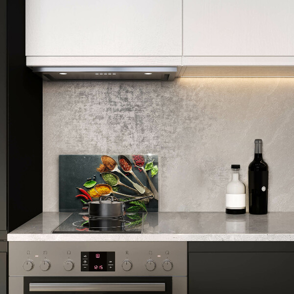 Üveg vágódeszka Konyhai kanál fűszerek