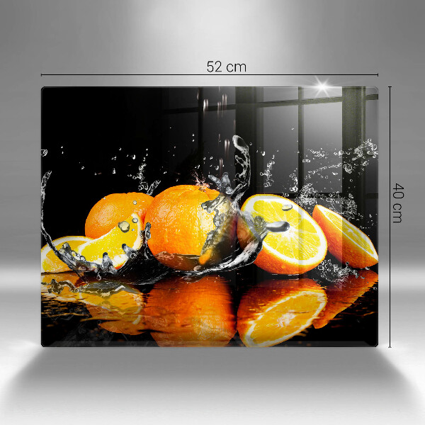 Üveg vágódeszka Lédús narancssárga gyümölcs