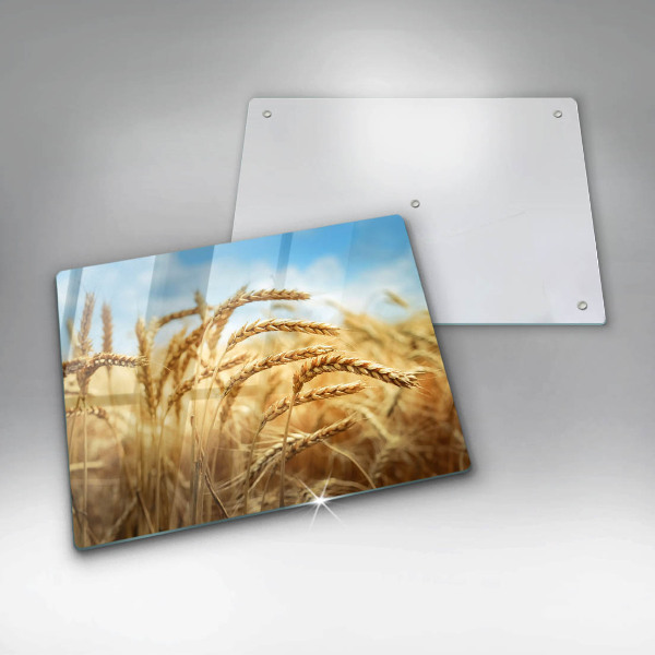 Üveg vágódeszka Kalász gabonafélék a területen