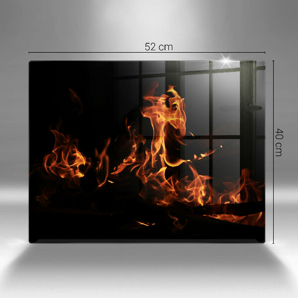 Üveg vágódeszka Gyújts egy élő lángot