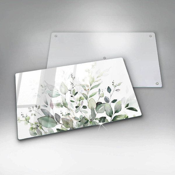 Üveg vágódeszka Akvarell növények