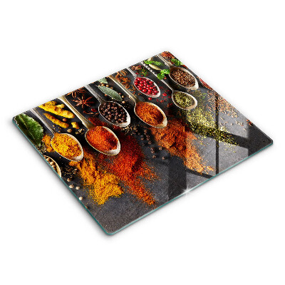 Üveg vágódeszka Fűszeres kanalak