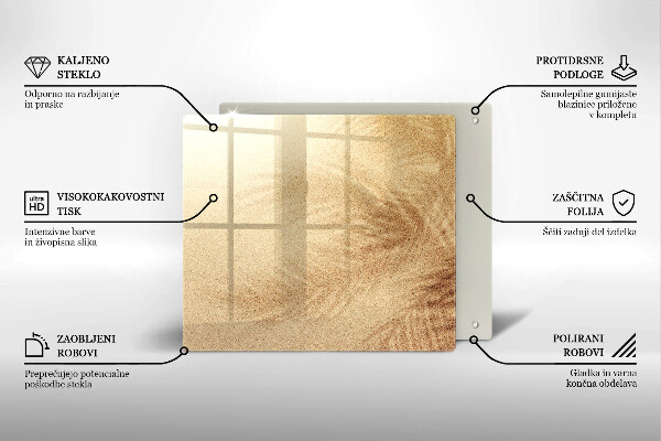 Üveg vágódeszka Tengerparti homokos nyaralás