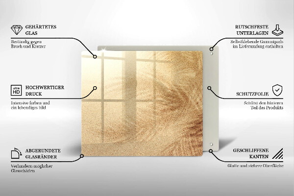 Üveg vágódeszka Tengerparti homokos nyaralás