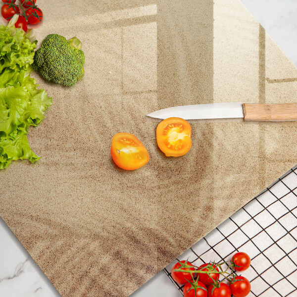 Üveg vágódeszka Tengerparti homokos nyaralás