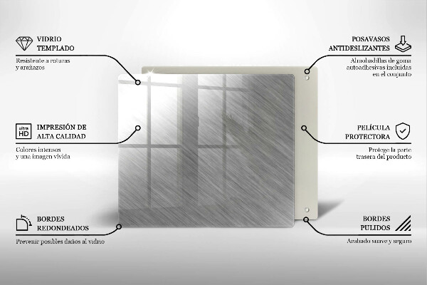 Üveg vágódeszka Fém textúra háttér