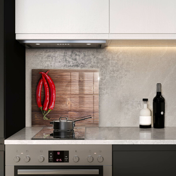 Üveg vágódeszka Chili paprika a fán