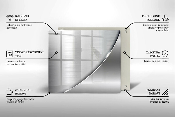 Üveg vágódeszka Fém formák