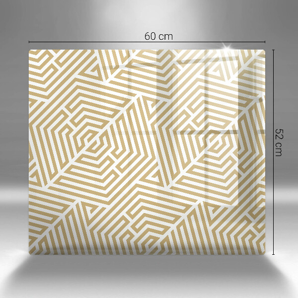 Üveg vágódeszka Geometriai vonalak