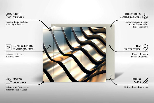 Üveg vágódeszka 3D fém formák