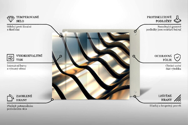 Üveg vágódeszka 3D fém formák