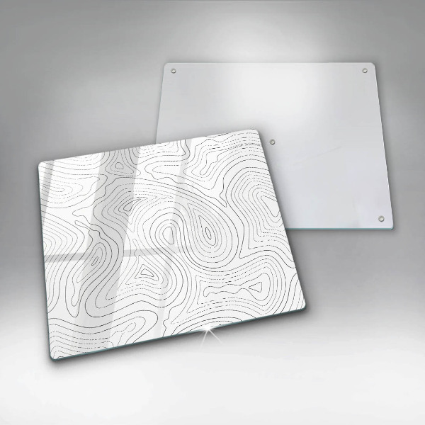 Üveg vágódeszka Absztrakt formák