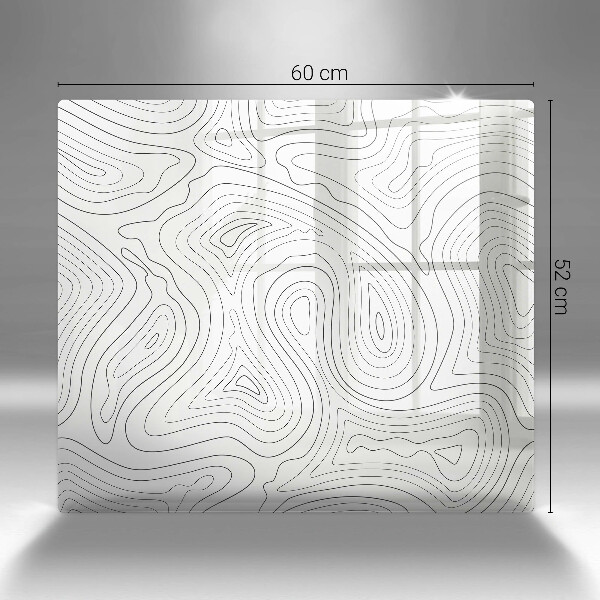 Üveg vágódeszka Absztrakt formák