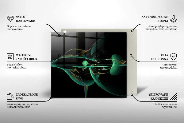 Üveg vágódeszka Modern absztrakció