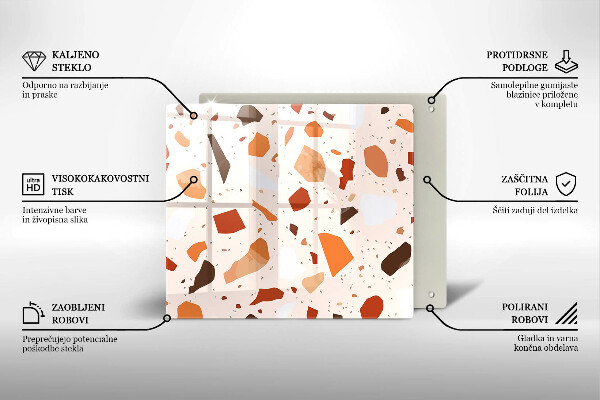 Üveg vágódeszka Dekoratív kőedény