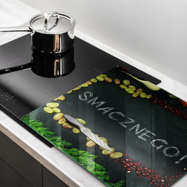 Üveg vágódeszka Felirat Jó étvágyat!