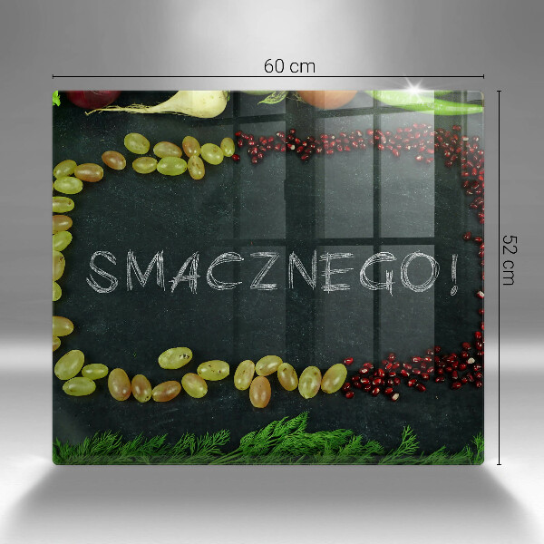 Üveg vágódeszka Felirat Jó étvágyat!