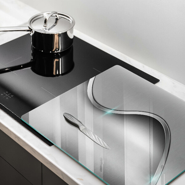 Üveg vágódeszka Fém absztrakció