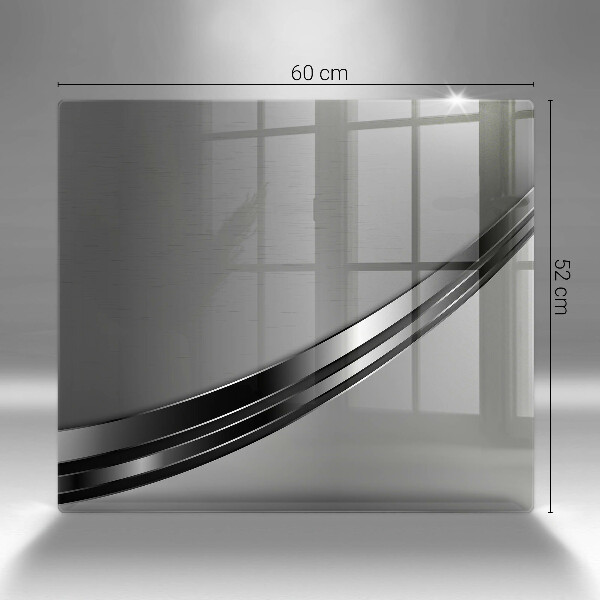 Üveg vágódeszka Fém absztrakció