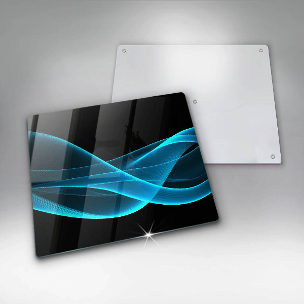 Üveg vágódeszka Kék absztrakció