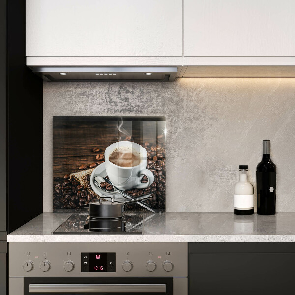 Üveg vágódeszka Csésze és kávébab