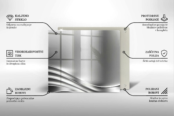Üveg vágódeszka Fém szerkezet