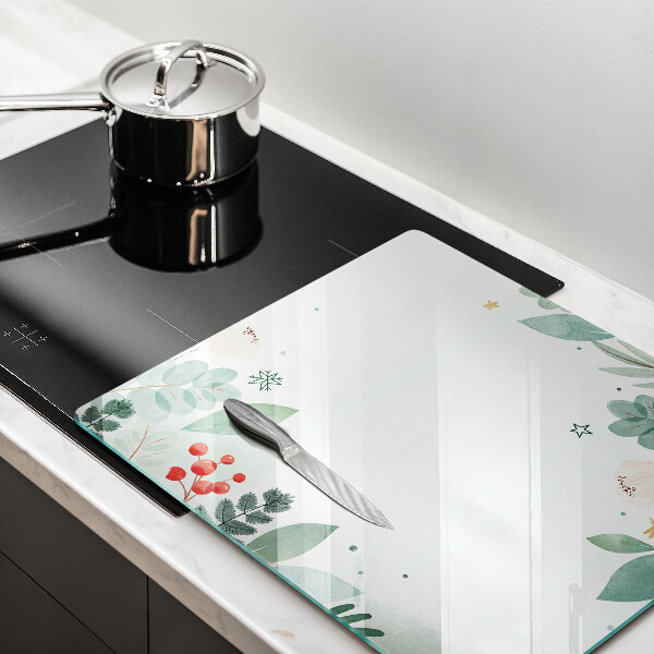 Üveg vágódeszka Akvarell levelek