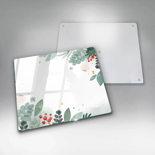 Üveg vágódeszka Akvarell levelek