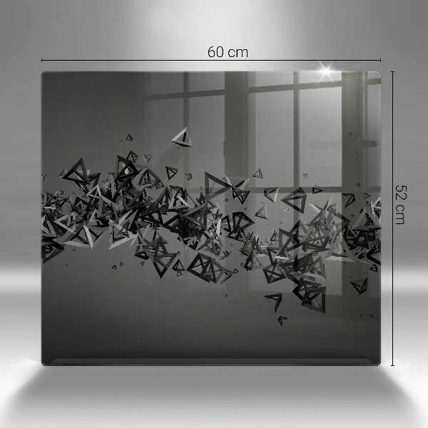 Üveg vágódeszka Absztrakt 3D-s formák