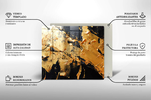 Üveg vágódeszka Elegáns festék textúra