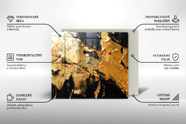 Üveg vágódeszka Elegáns festék textúra