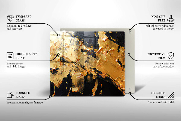 Üveg vágódeszka Elegáns festék textúra