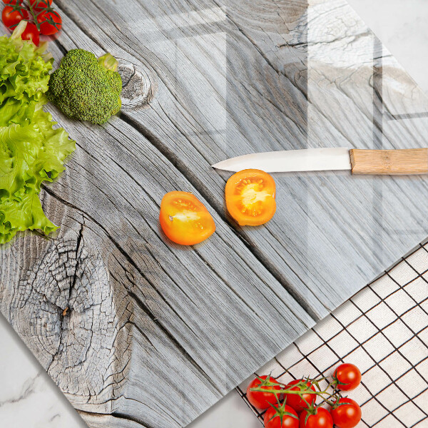 Üveg vágódeszka Világos fa szerkezet