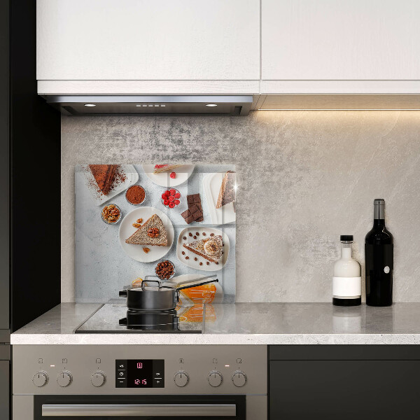 Üveg vágódeszka A torta édessége