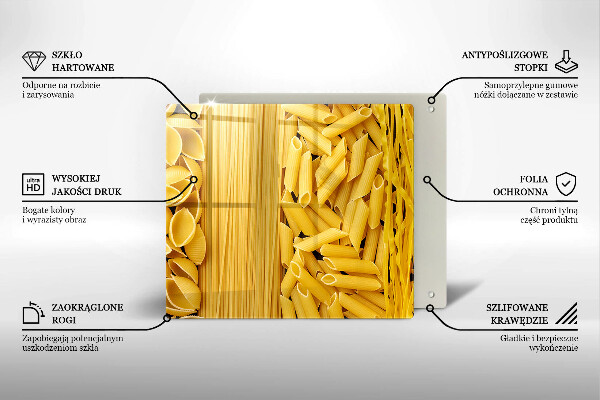 Üveg vágódeszka Tészta