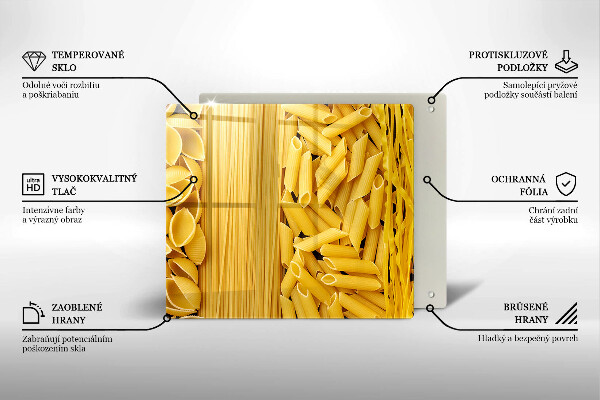 Üveg vágódeszka Tészta