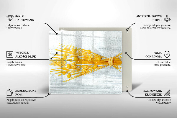 Üveg vágódeszka Tészta