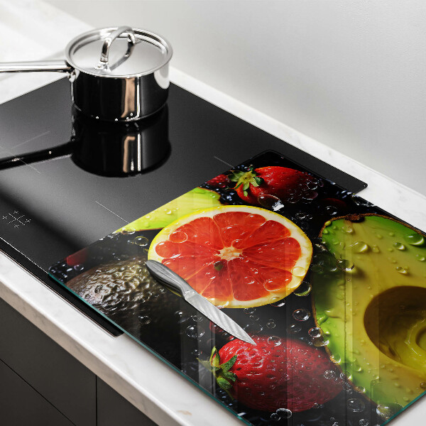 Üveg vágódeszka Gyümölcsök és zöldségek