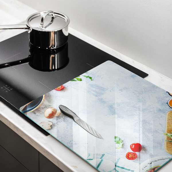 Üveg vágódeszka Hozzávalók a konyhában