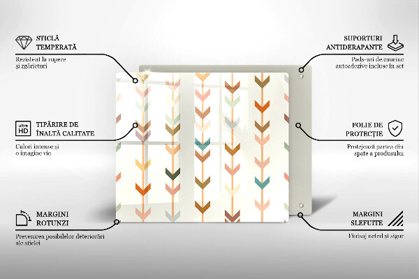 Üveg vágódeszka Geometriai elemek