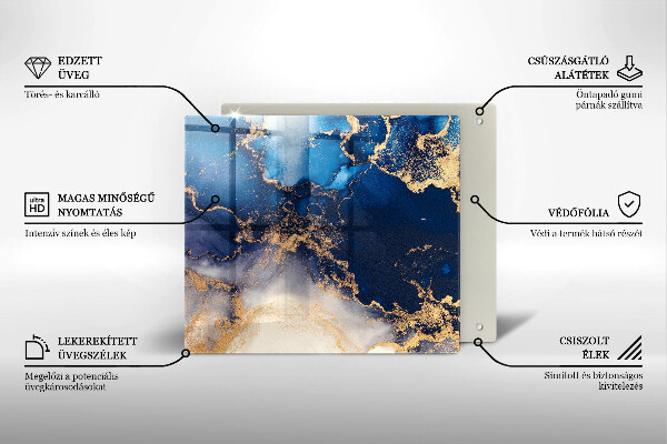 Üveg vágódeszka Márvány absztrakció