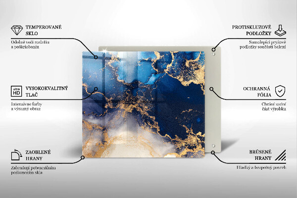 Üveg vágódeszka Márvány absztrakció