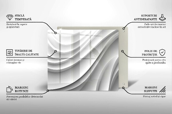 Üveg vágódeszka Geometriai vonalak